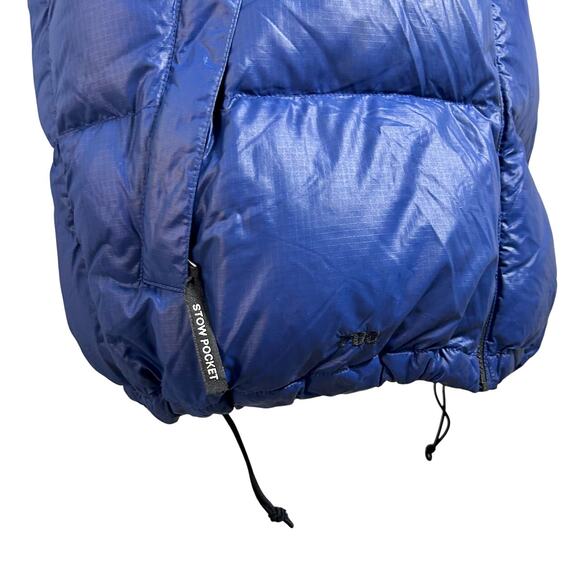 Vintage The North Face 700 Nuptse Down Puffer Vest Blue Black Y2K Streetwear LG - Picture 6 of 16